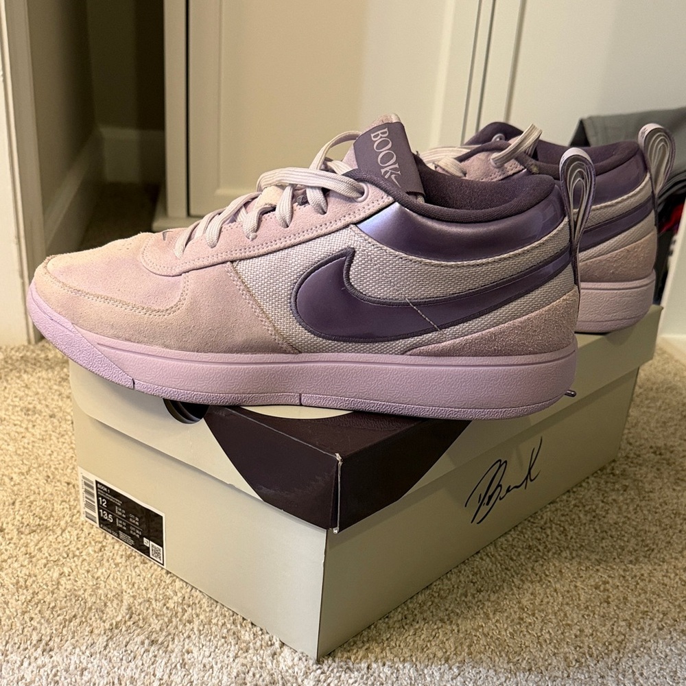 Nike Book Lavender and Plum Sneakers